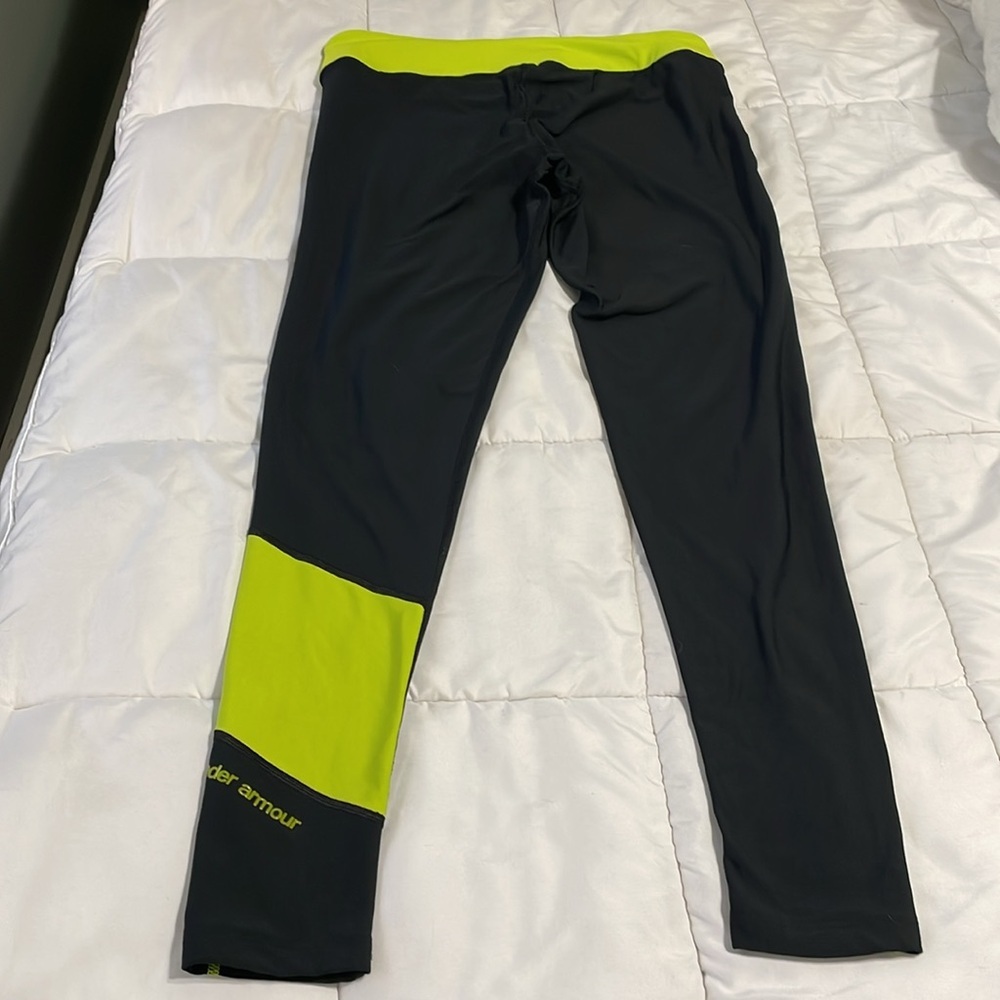 Under Armour base layer Black and Neon Yellow Compression, L - Picture 7 of 7